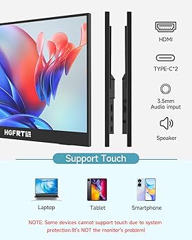 HGFRTEE 14インチ 4K モバイルモニター Amazon.co.jp: 【工場直販】モバイルモニター 14インチ モバイル